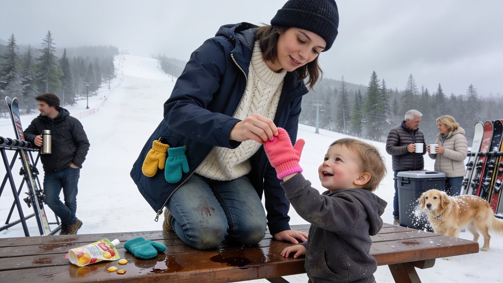 baby mittens dry warmth