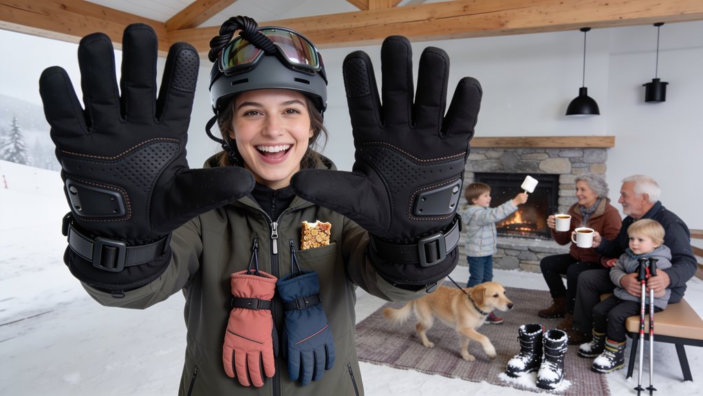 best ski gloves wrist guards