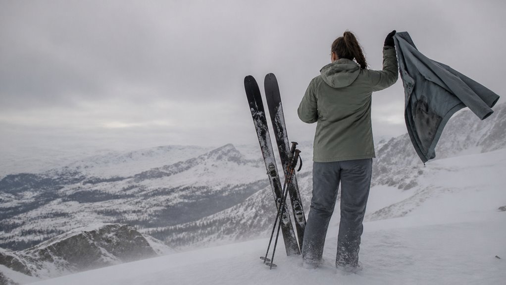 breathable ski jacket ventilation