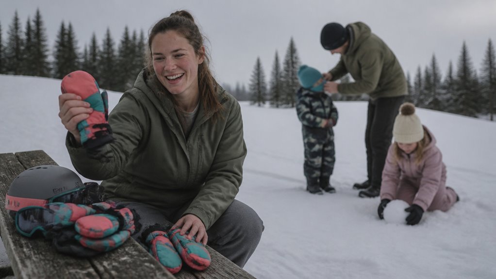 choosing kids ski mittens