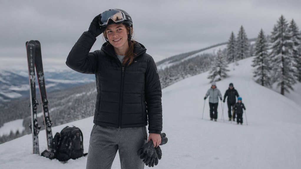 down ski glove factors