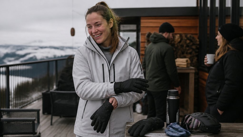 short cuff ski glove factors