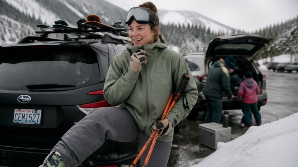 ski jacket waterproofing breathability fit