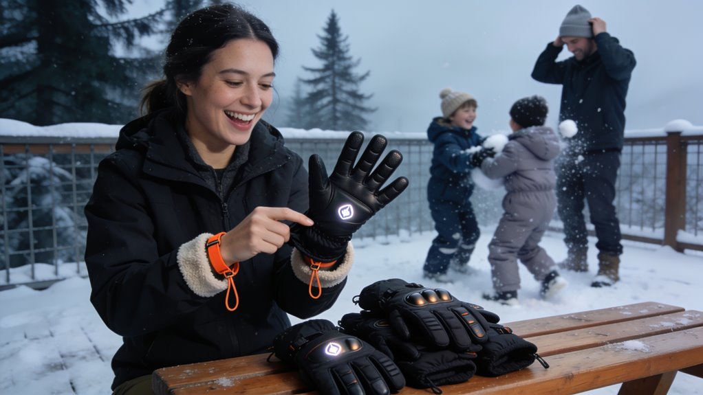 top down ski gloves